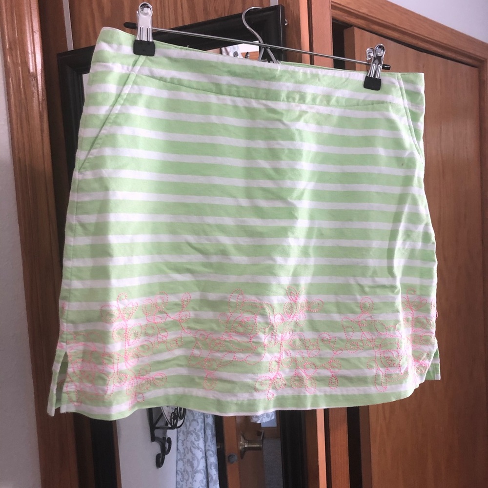 Lady Hagen linen golf skort